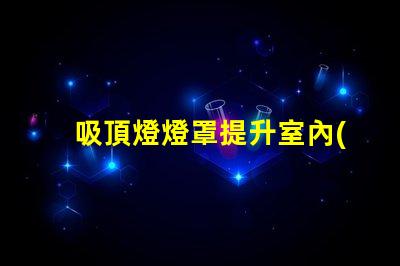 吸頂燈燈罩提升室內(nèi)美感的最佳選擇