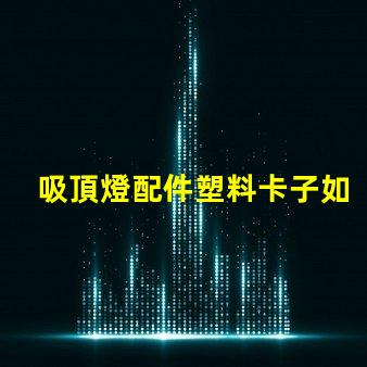 吸頂燈配件塑料卡子如何選擇高質(zhì)量的塑料卡子以提升燈具穩(wěn)定性