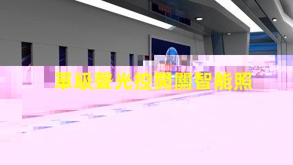 單級聲光控開關智能照明解決方案的關鍵選擇